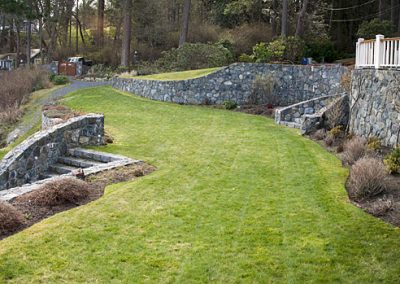 oceanside stone wall